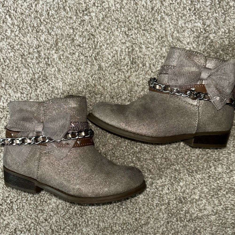 Crown Vintage Lil Shanley Bootie - Toast/Textile - Size 9 Little Girls